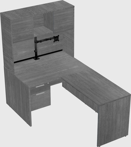 L-shaped office desk