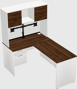 L-shaped office desk