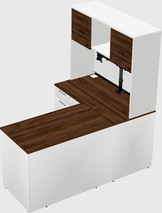 L-shaped office desk