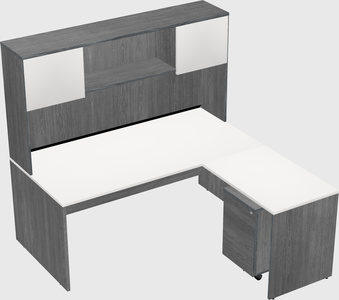L-shaped office desk