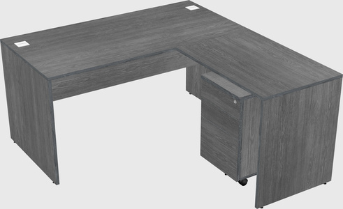 L-shaped office desk
