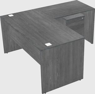 L-shaped office desk