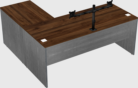 L-shaped office desk