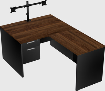 L-shaped office desk