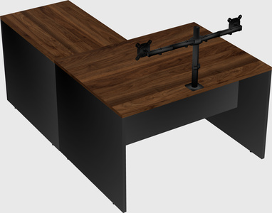 L-shaped office desk