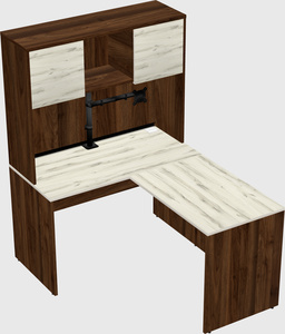 L-shaped office desk