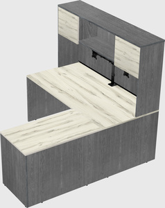 L-shaped office desk