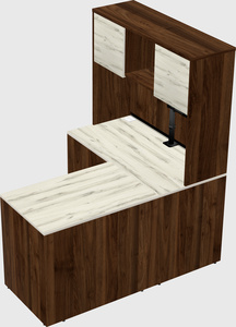 L-shaped office desk