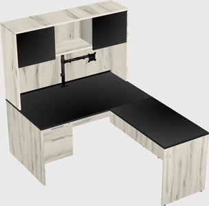 L-shaped office desk