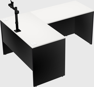 L-shaped office desk