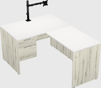 L-shaped office desk