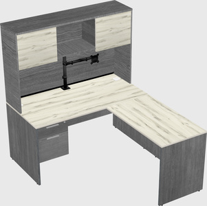 L-shaped office desk