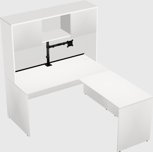 L-shaped office desk