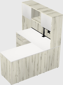 L-shaped office desk