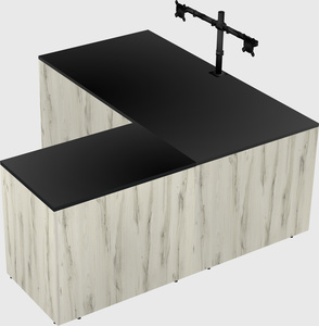 L-shaped office desk