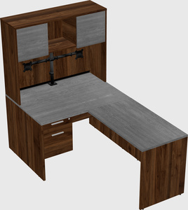L-shaped office desk