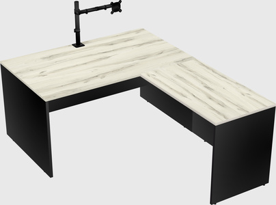 L-shaped office desk