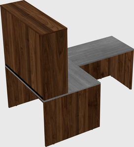 L-shaped office desk