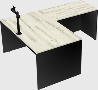 L-shaped office desk