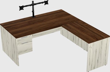 L-shaped office desk