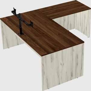 L-shaped office desk