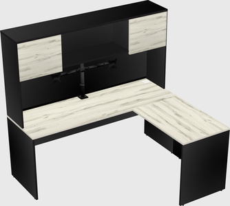 L-shaped office desk