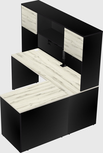 L-shaped office desk
