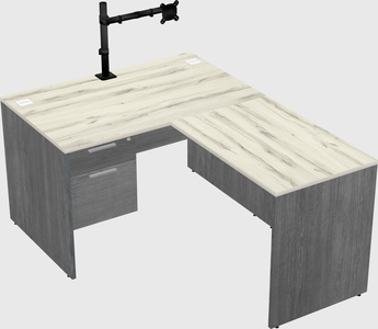 L-shaped office desk