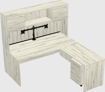 L-shaped office desk