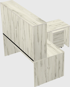 L-shaped office desk