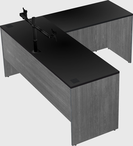 L-shaped office desk