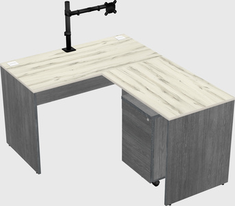 L-shaped office desk