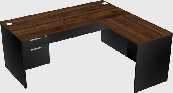 L-shaped office desk