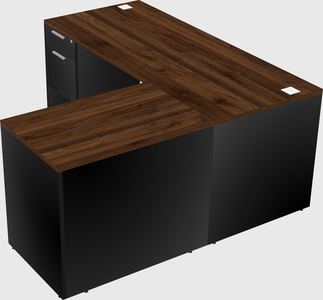 L-shaped office desk