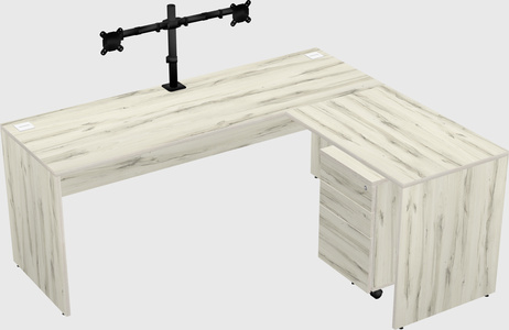 L-shaped office desk