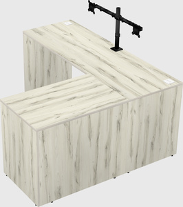 L-shaped office desk