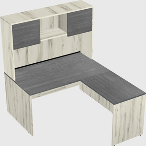 L-shaped office desk