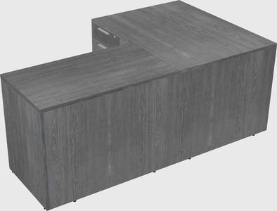 L-shaped office desk
