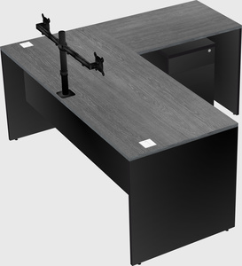 L-shaped office desk