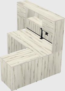 L-shaped office desk