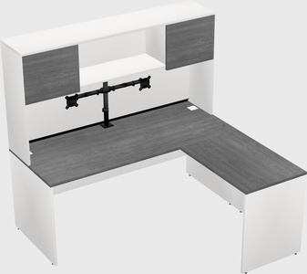 L-shaped office desk