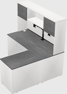 L-shaped office desk