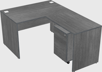 L-shaped office desk