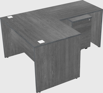 L-shaped office desk