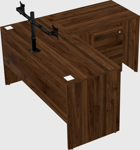 L-shaped office desk