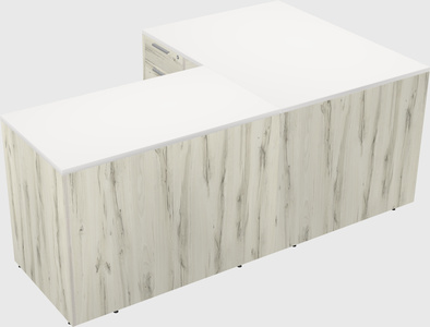 L-shaped office desk