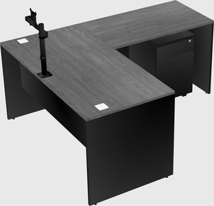 L-shaped office desk