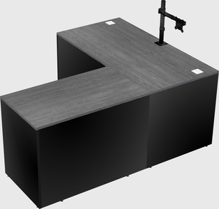L-shaped office desk