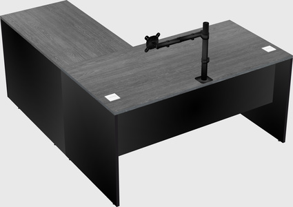 L-shaped office desk