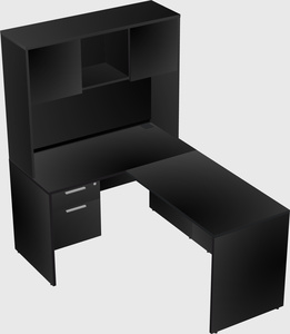 L-shaped office desk